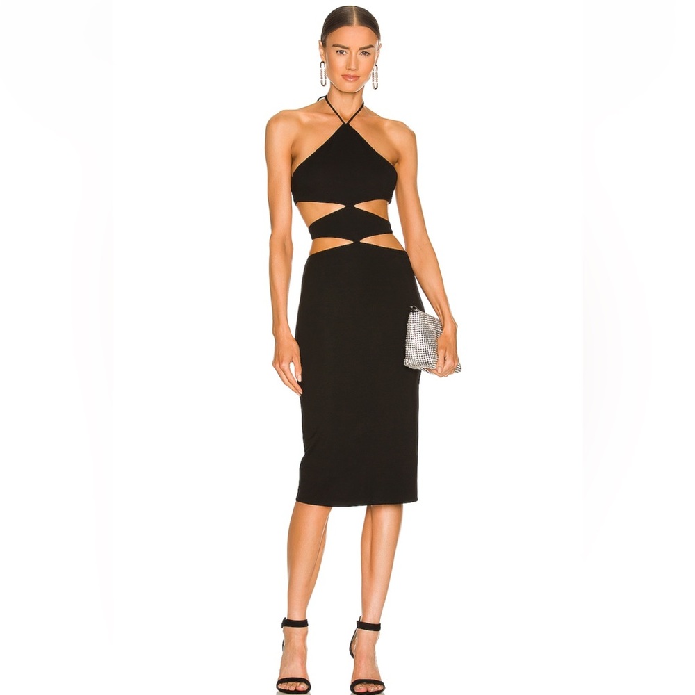 NEVER WORN. H:ours Midi Dress in Black